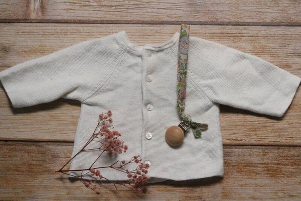 Attache tétine, betsy pistache