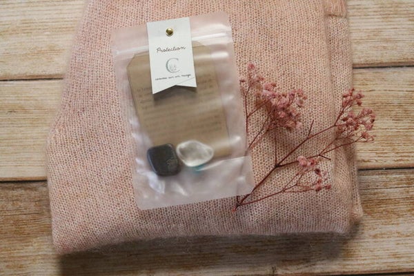 Protection, synergie de cristaux