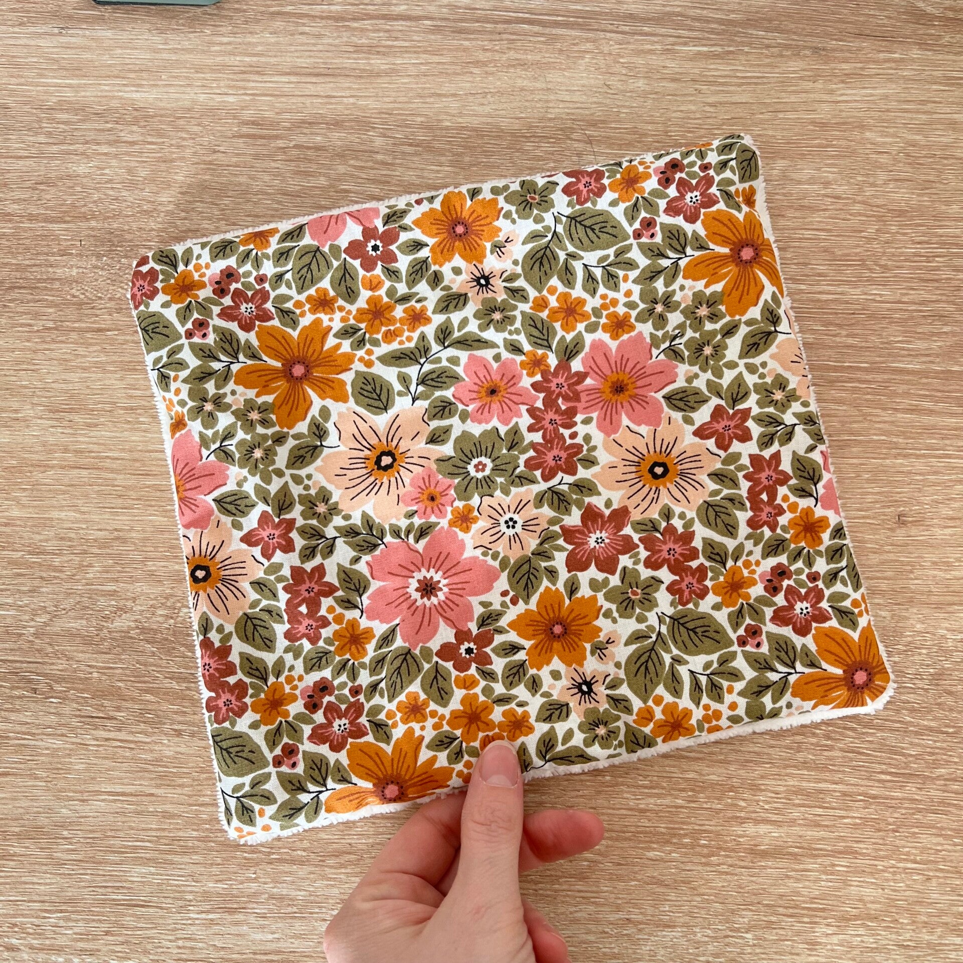Feuille lavable, fleurs