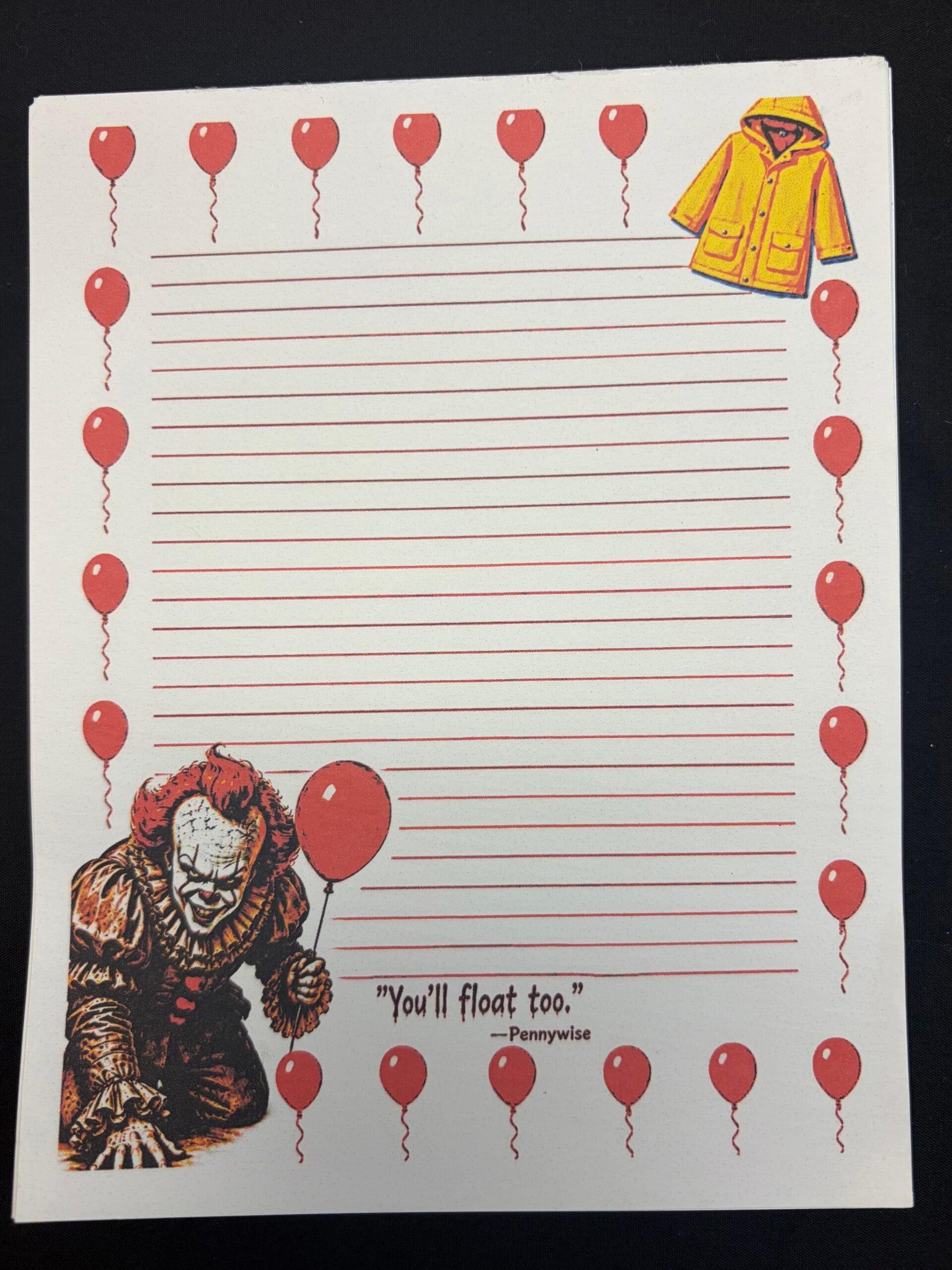 Pennywise notepad