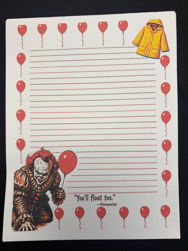 Pennywise notepad