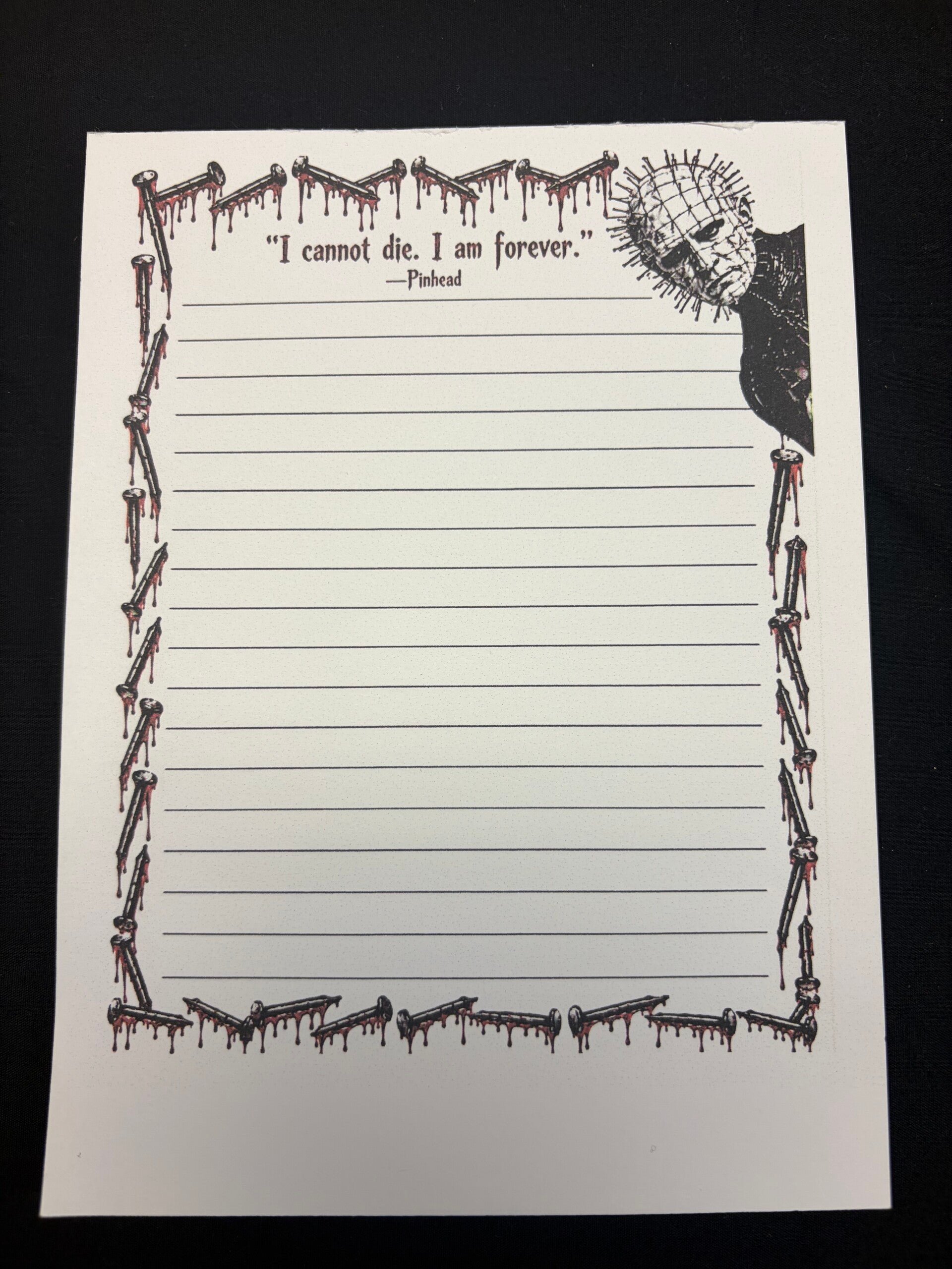 Pinhead notepad