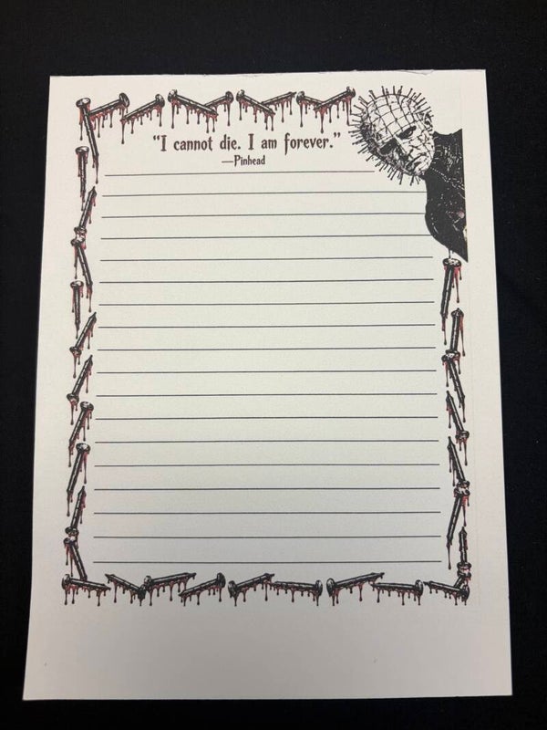 Pinhead notepad