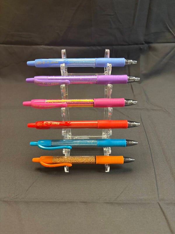 clicker glitter pens