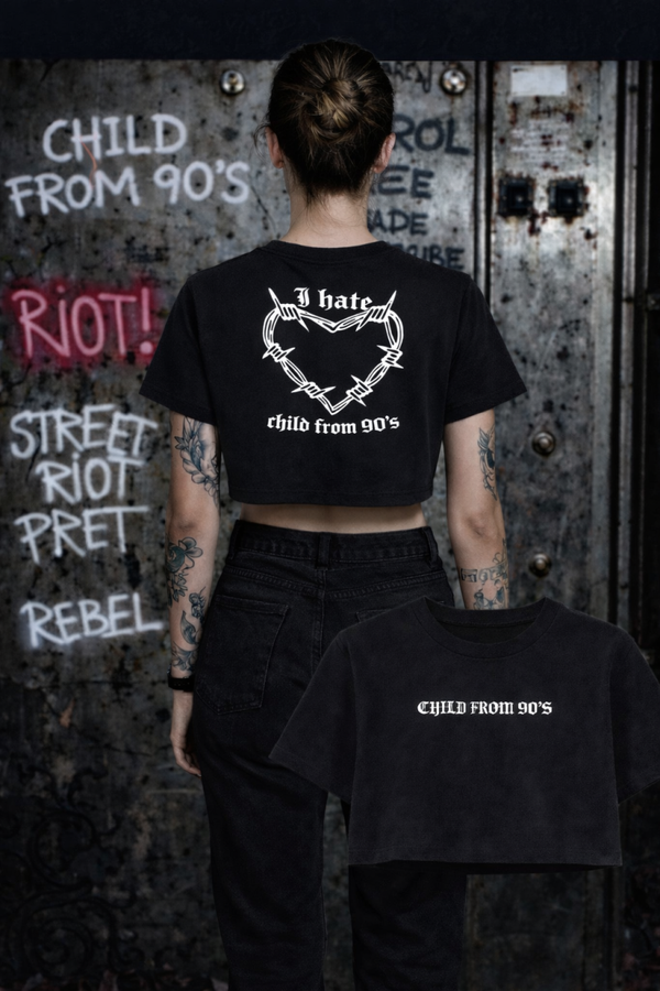CROPPED GIRL LOGO T-SHIRT