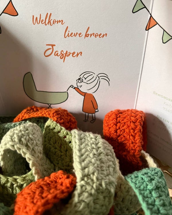 Feestslinger op bestelling.