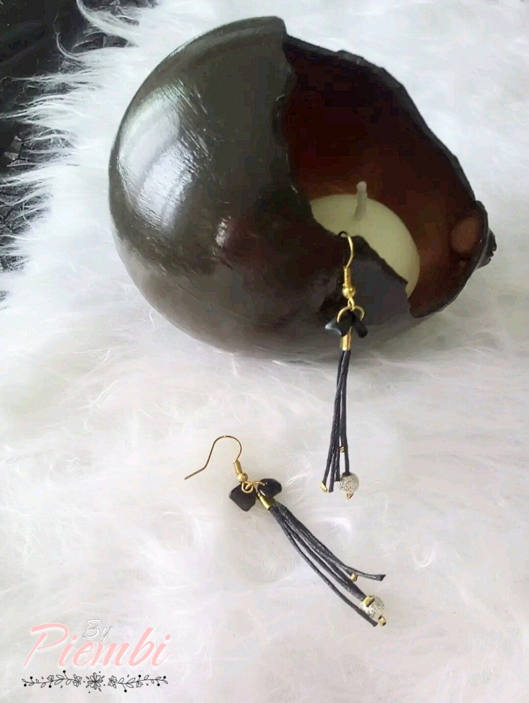 Pendientes "Black&Gold"