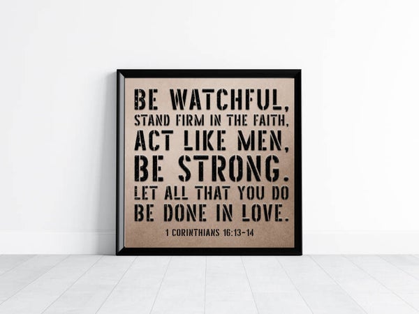 Be Watchful (Hand Dyed) Print