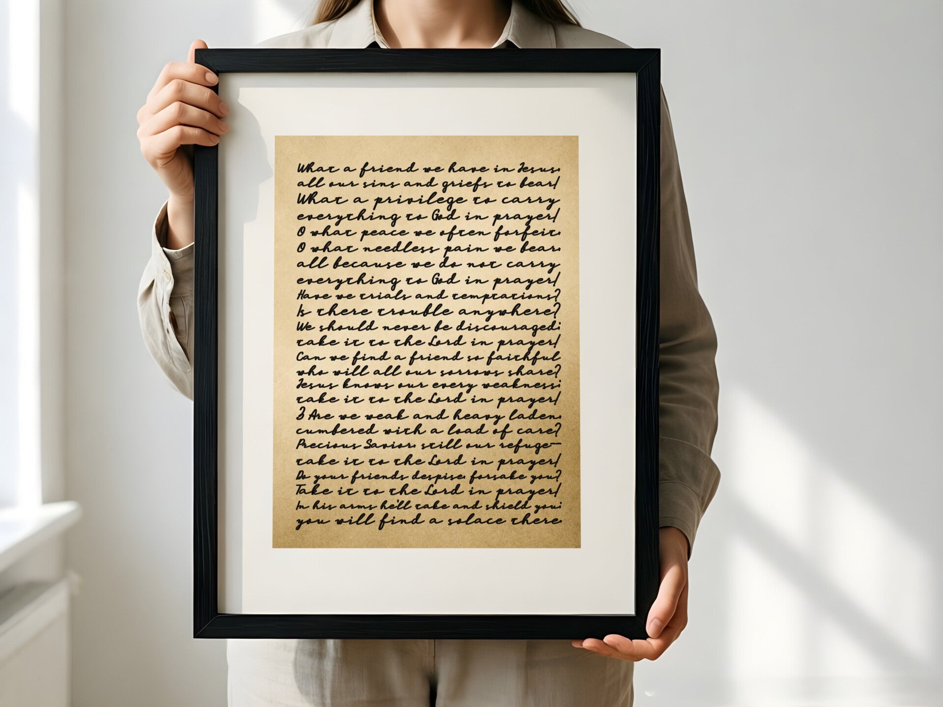 Friend in Jesus (Hand Dyed) Print