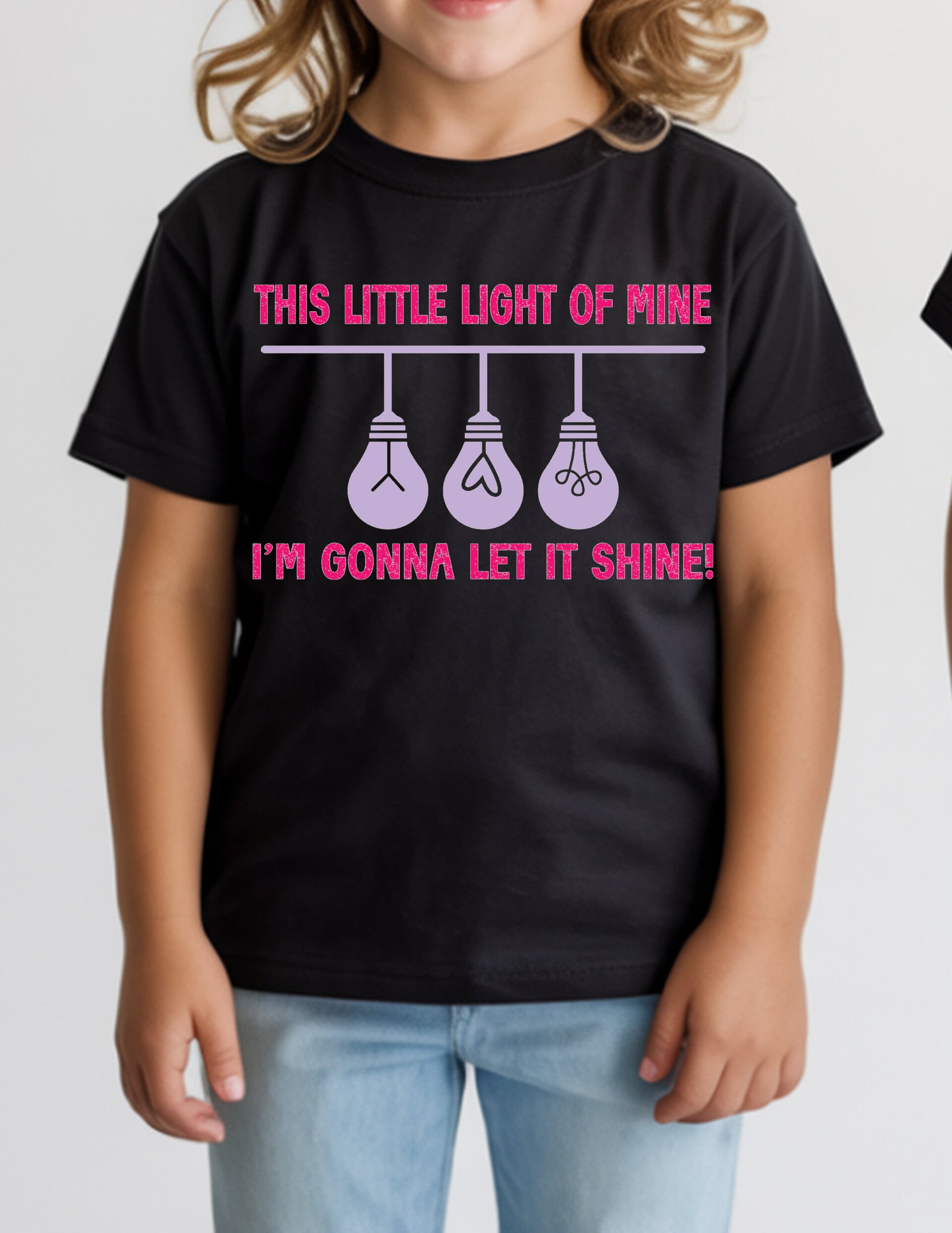 Pink This Little Light Youth Tee