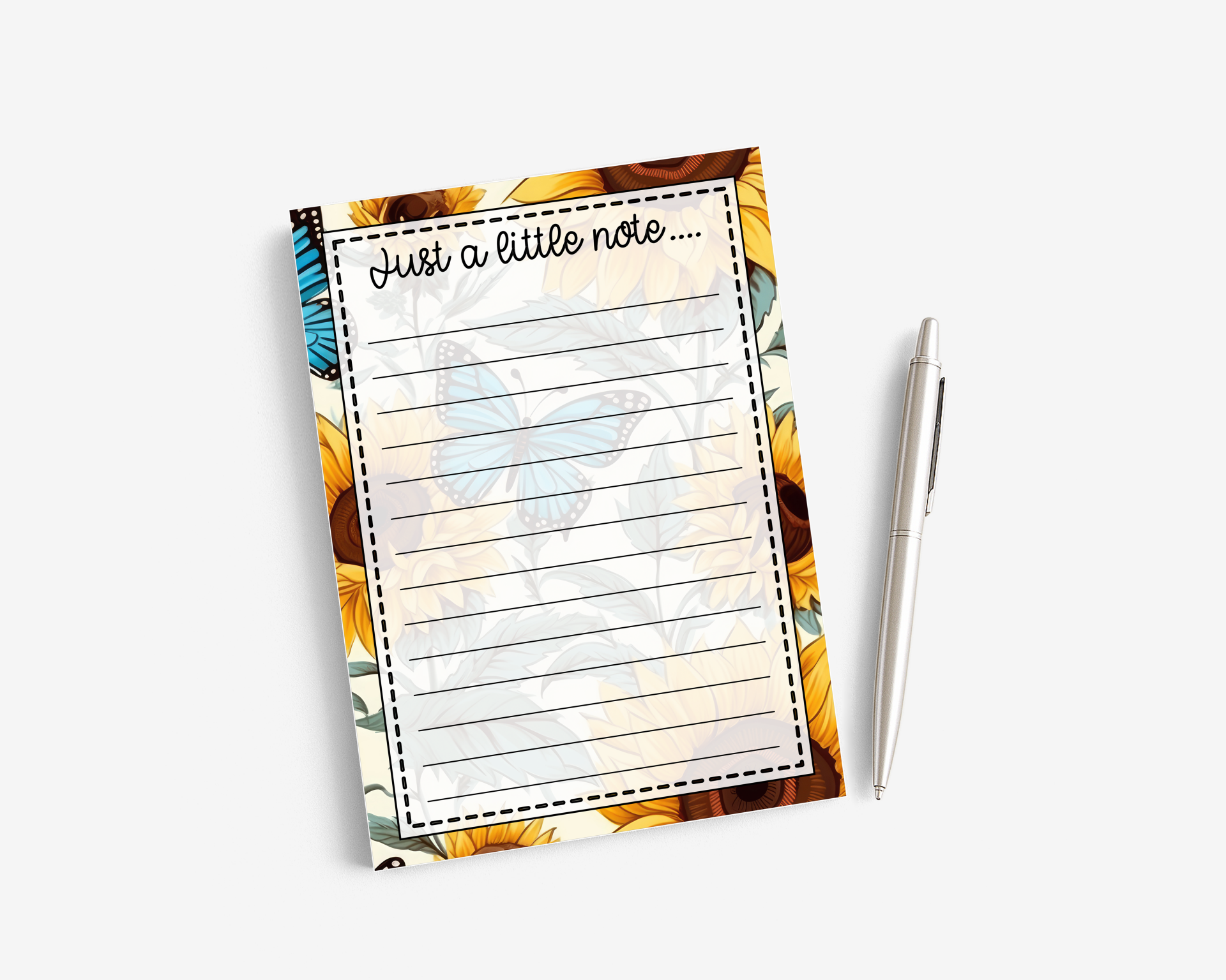 Sunflower Notepad 5x7