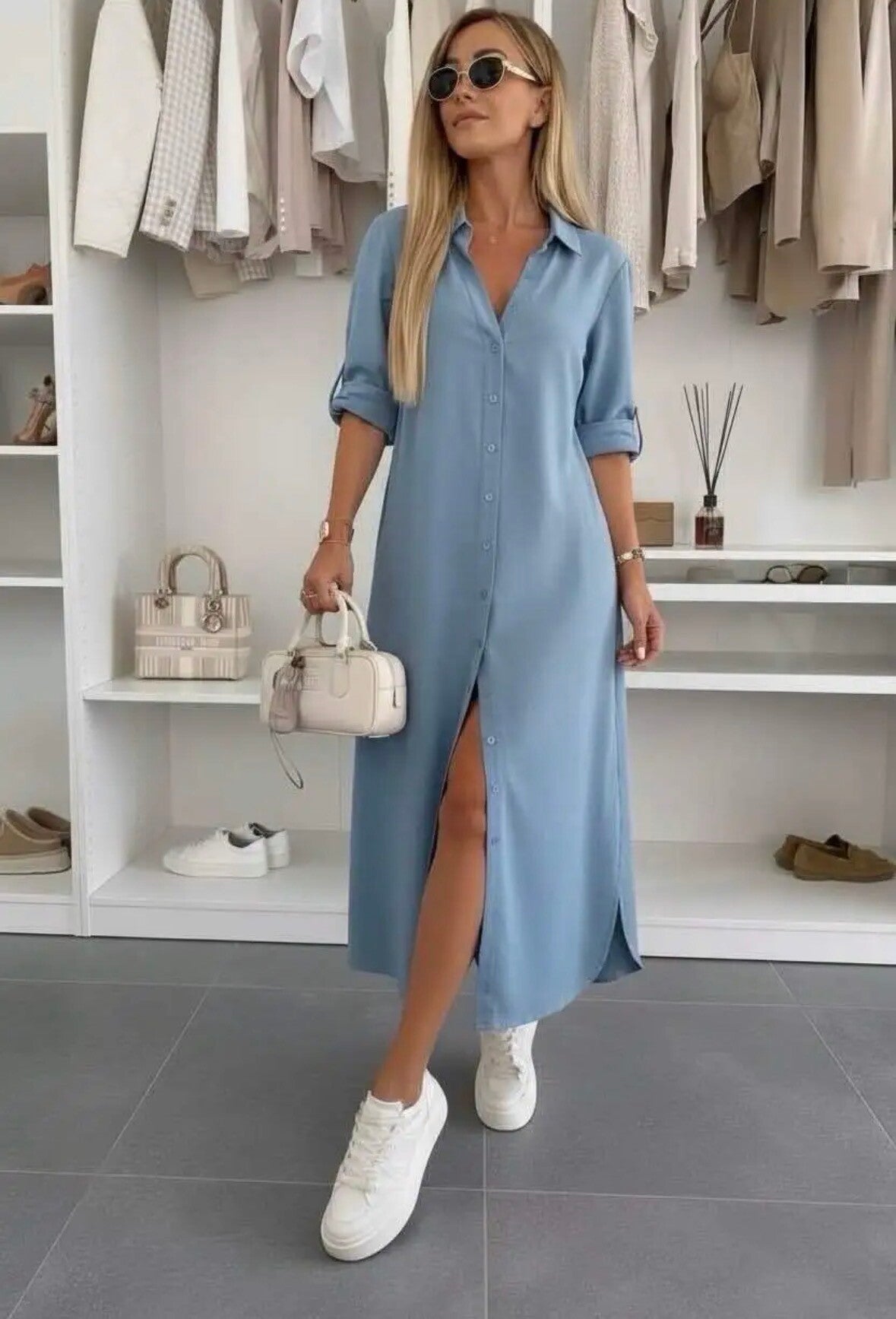 Bleu jean jurk