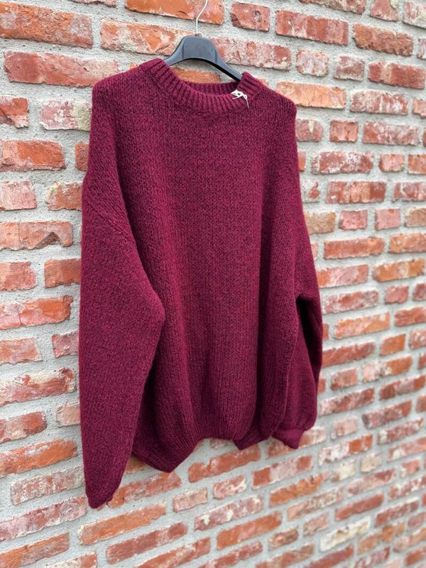 Trui bordeaux