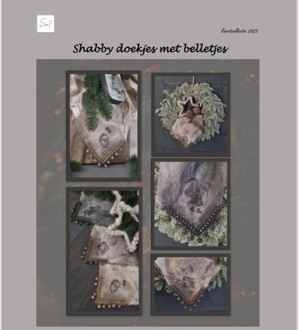 Shabby doekjes met belletjes