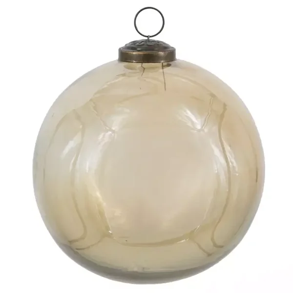 Kerstbal glas goud glans