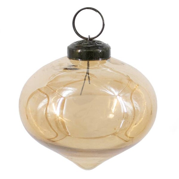 Kerstbal glas goud glans