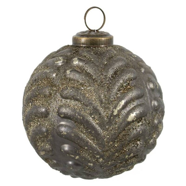 Kerstbal gold sprinkle