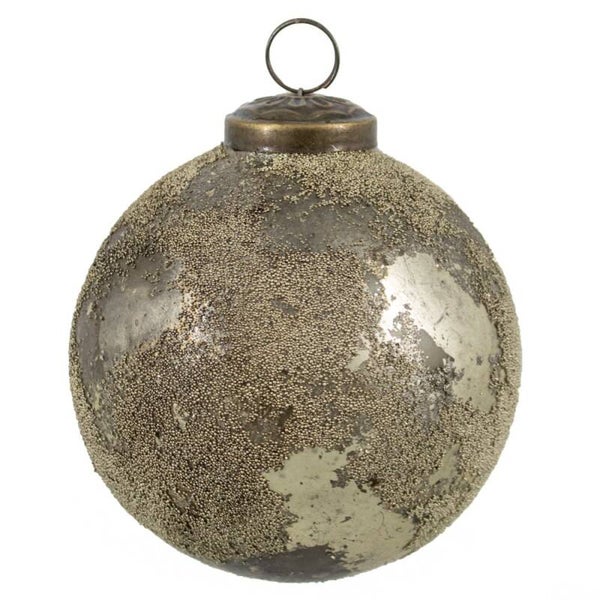 Kerstbal gold sprinkle