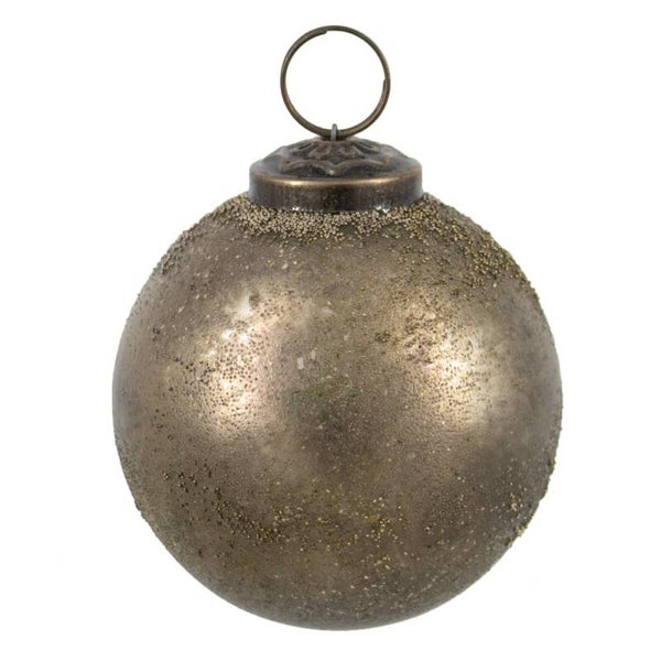 Kerstbal gold sprinkle