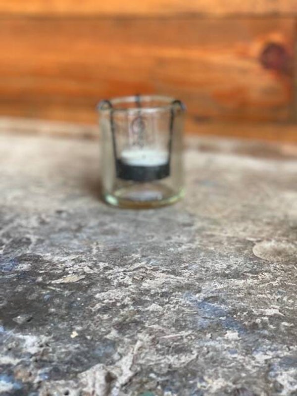 Bubbelglas windlicht