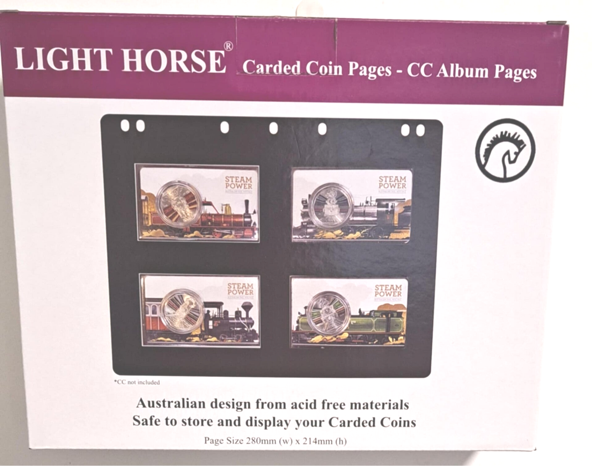 LIGHT HORSE® Carded Coin Album Page