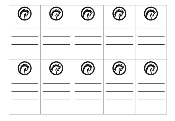 LIGHT HORSE® Display Album Tag Inserts (10‑Tag Sheet) - Portrait