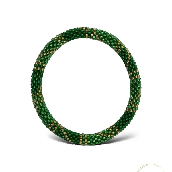 Nepalese Groene & Gouden Armband