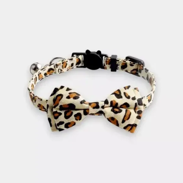 Katten halsband met strik