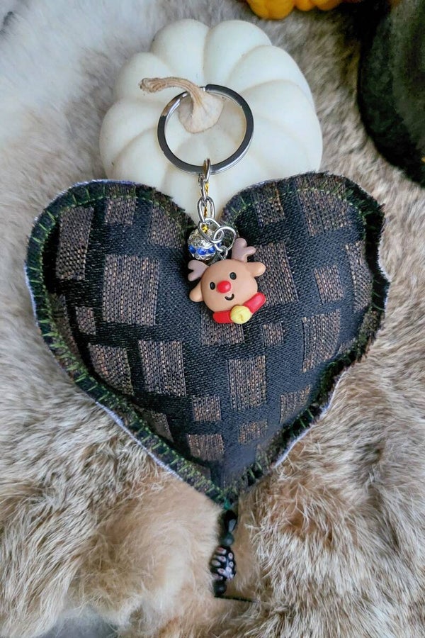 Kerst (sleutel)Hanger hart 5