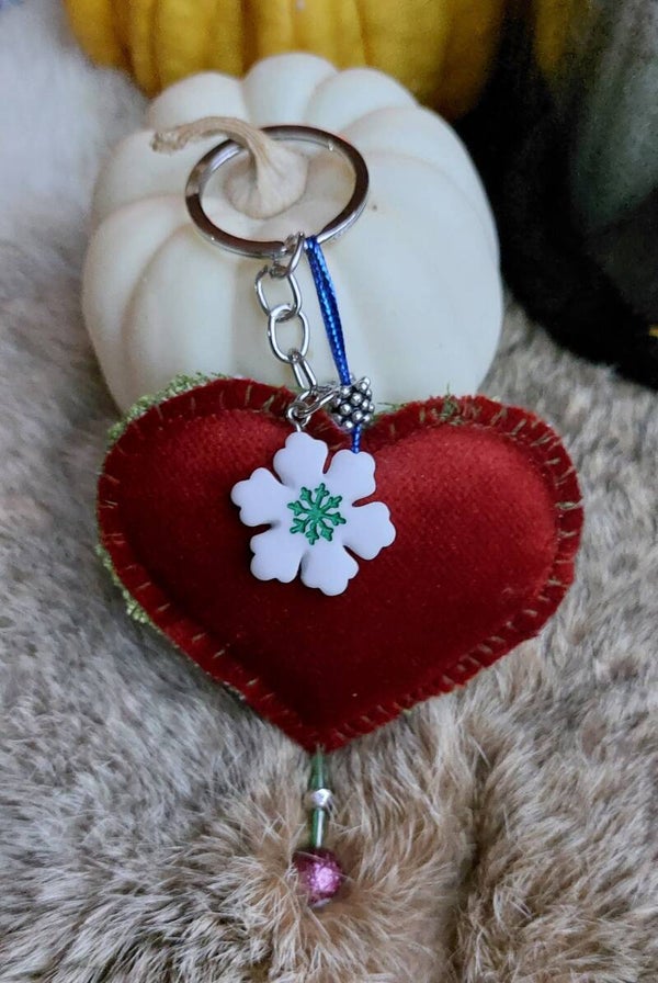 Kerst (sleutel)Hanger hart