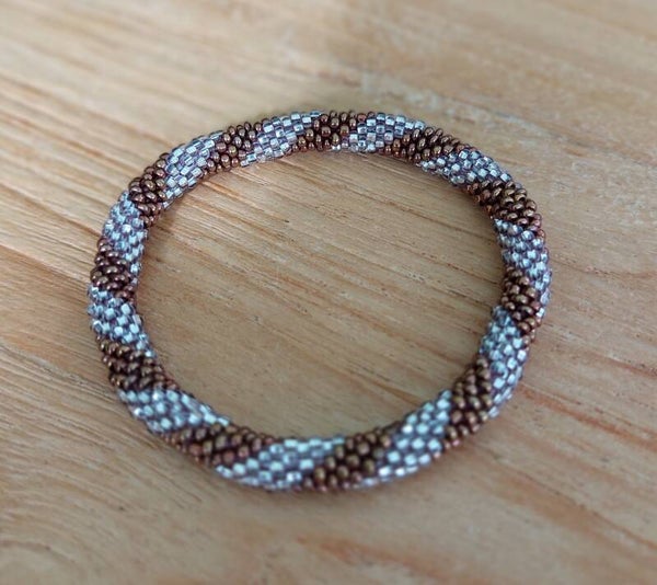 Nepalese Armband Koper/zilver