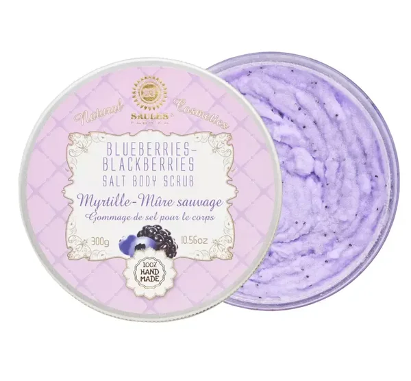 SALT BODY SCRUB BLEUBERRIES & BLACKBERRIES