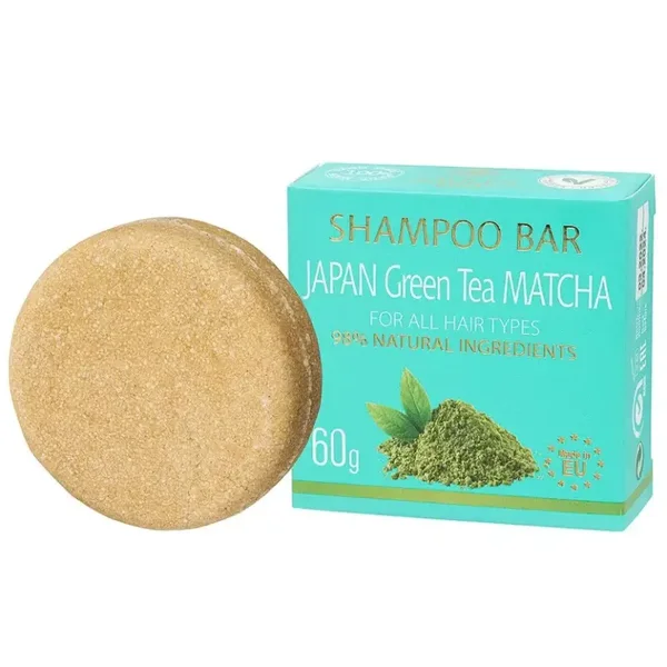 SOLID SHAMPOO BAR 60g in Box-Japan Green Tea Matcha