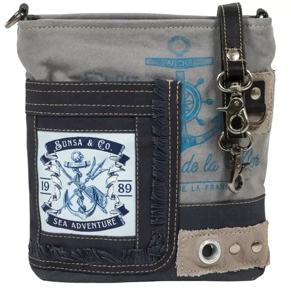 Sunsa Maritim shoulder bag. Blue crossover bag