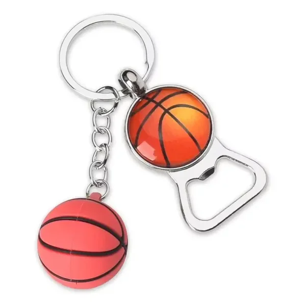 Basketball Keychain & Bottle Opener
