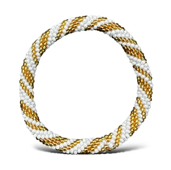 Nepalese gouden en witte armband