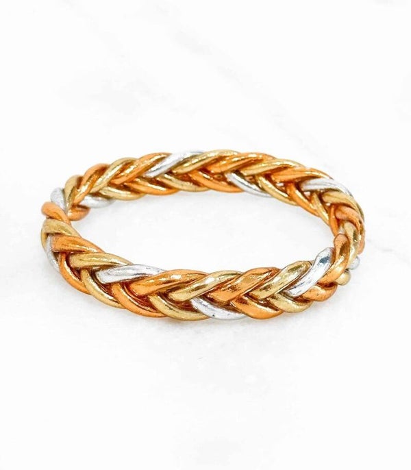 Certified Buddhist bracelet made in Thailand - Braided model - TRICOLOR (Kopie)