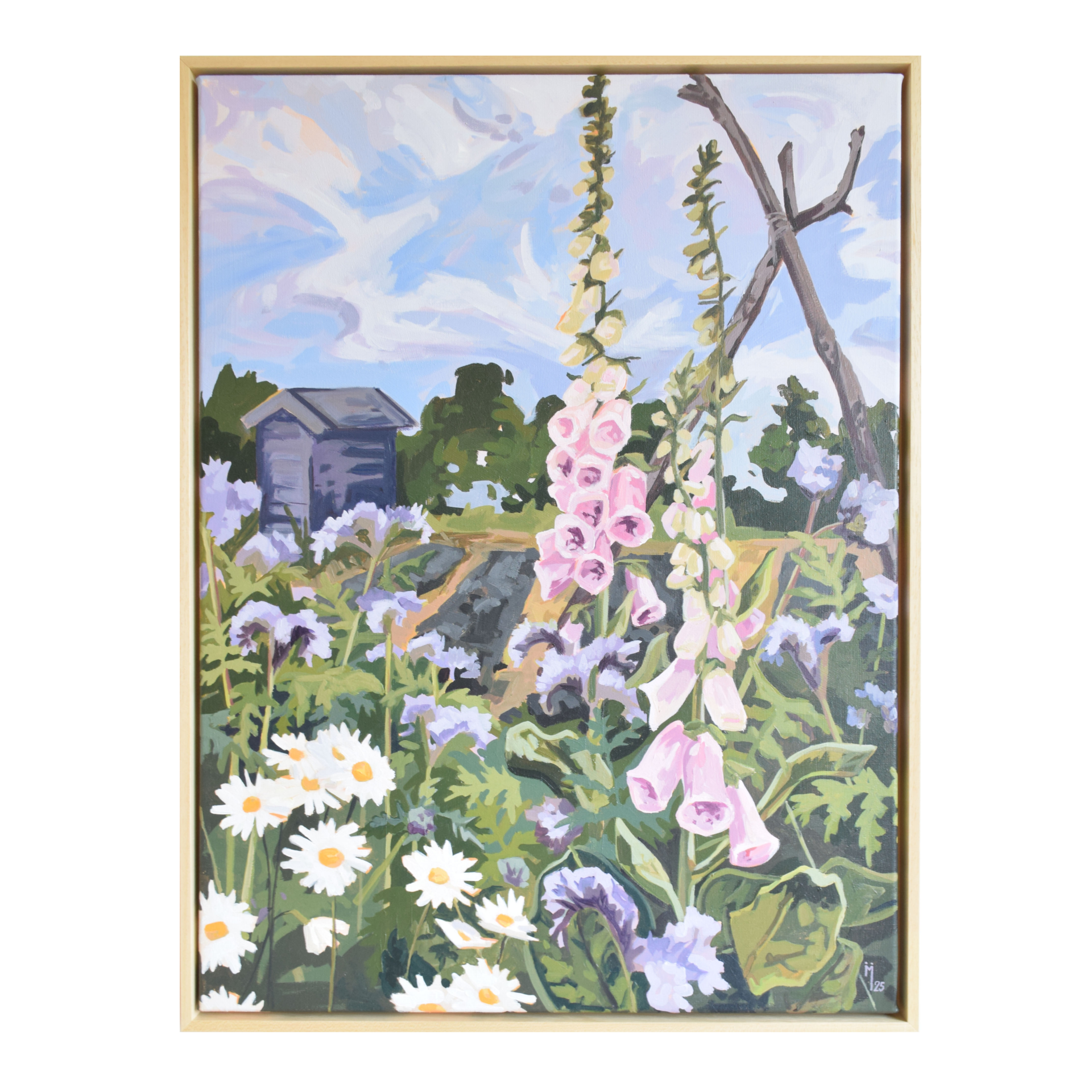 Wilde moestuin - schilderij