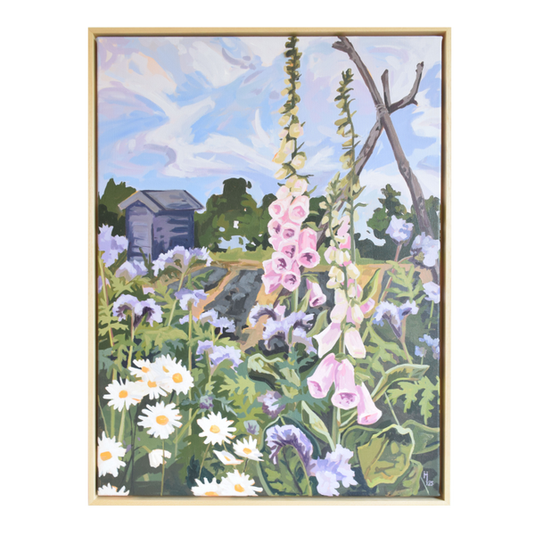 Wilde moestuin - schilderij