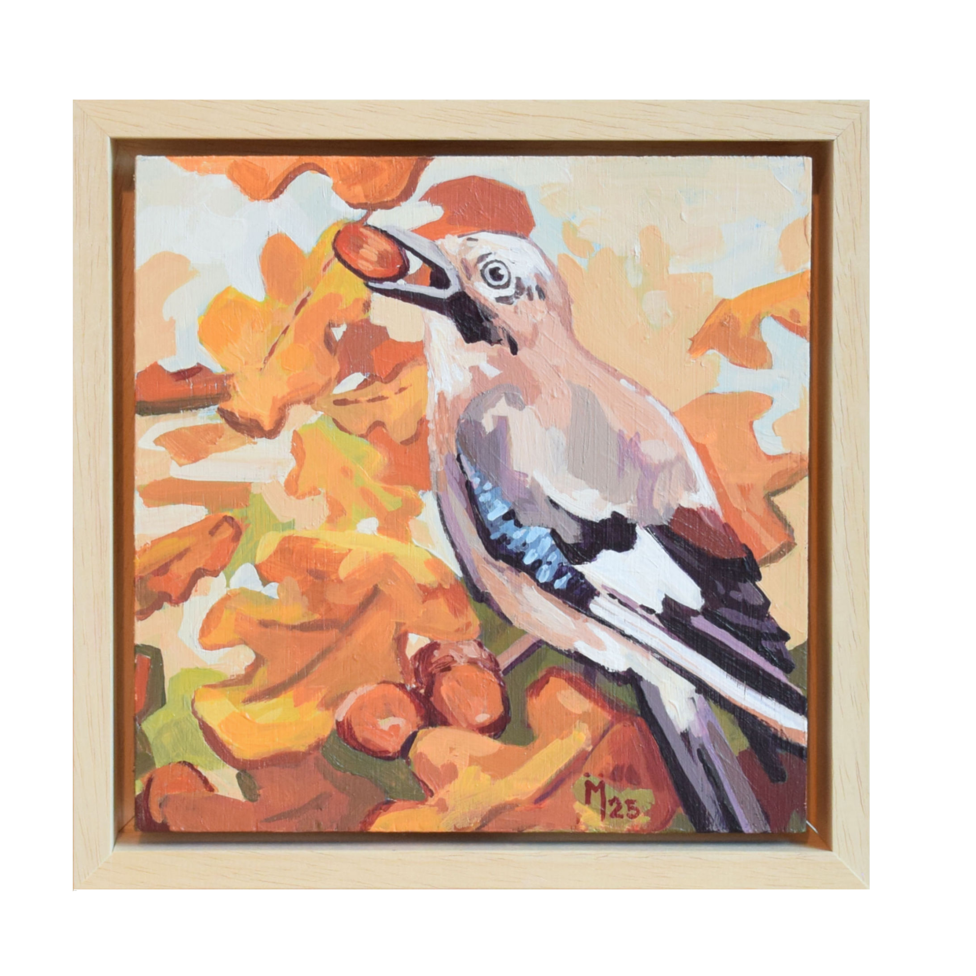 Een goed jaar voor de gaai - schilderij