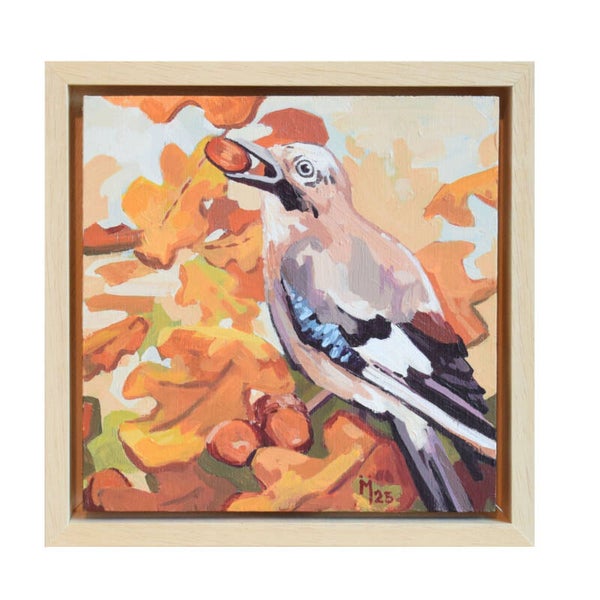 Een goed jaar voor de gaai - schilderij