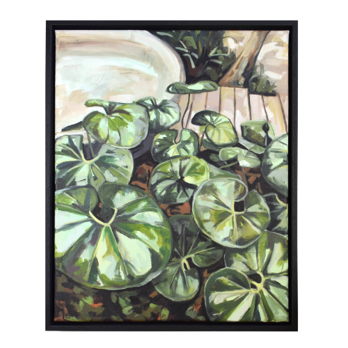 Groot gebladerte (Farfugium Japonicum) - schilderij