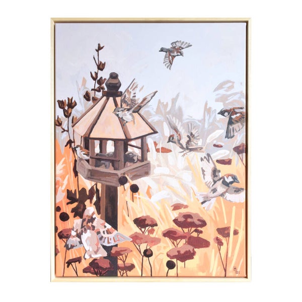 Had ik maar huismussen - schilderij