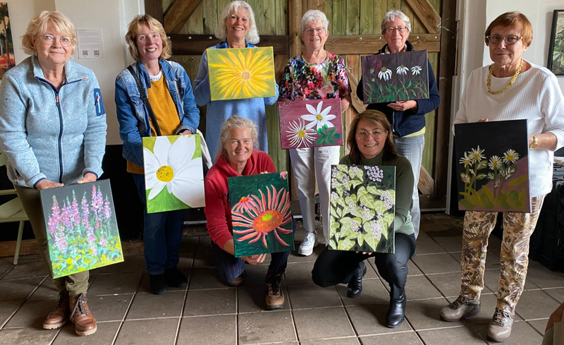 Workshop schilderen op locatie door Maartje I Jansen