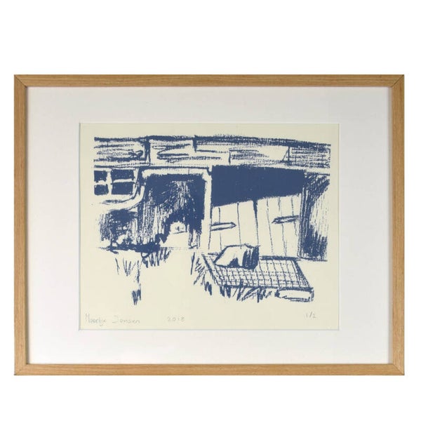 Het kelderluik - zeefdruk