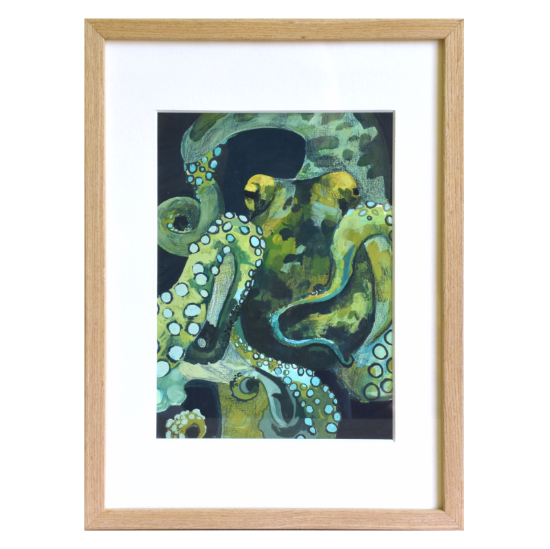 Octopus - schilderij