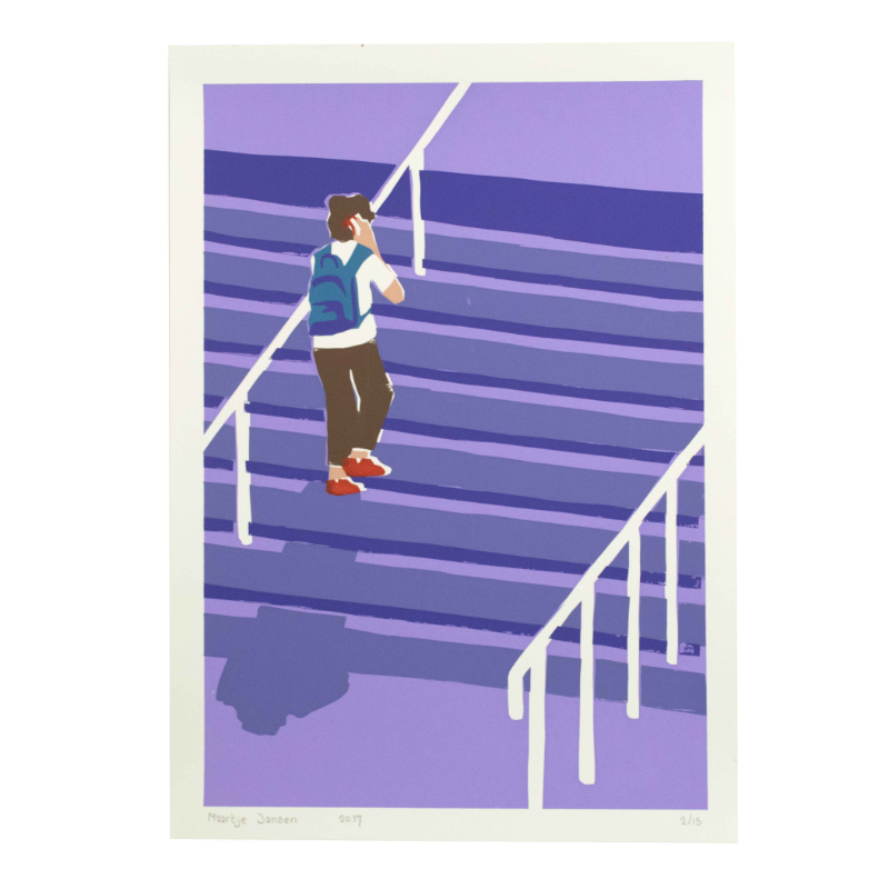 Trapblokken - zeefdruk