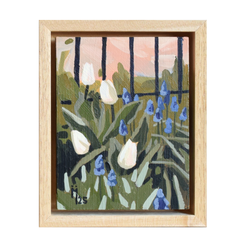 Voorjaarstuin - schilderij (mini)