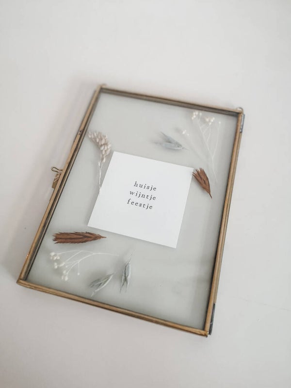 Lijstje - Huisje wijntje feestje