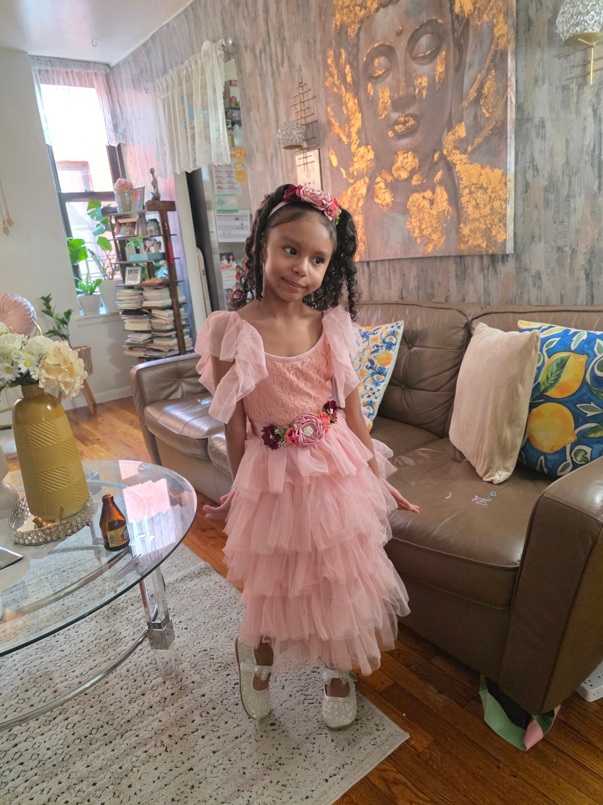 Summer toddler girl wedding dress